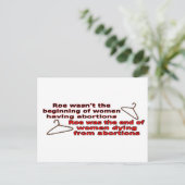 Roe V Wade Briefkaart (Staand voorkant)