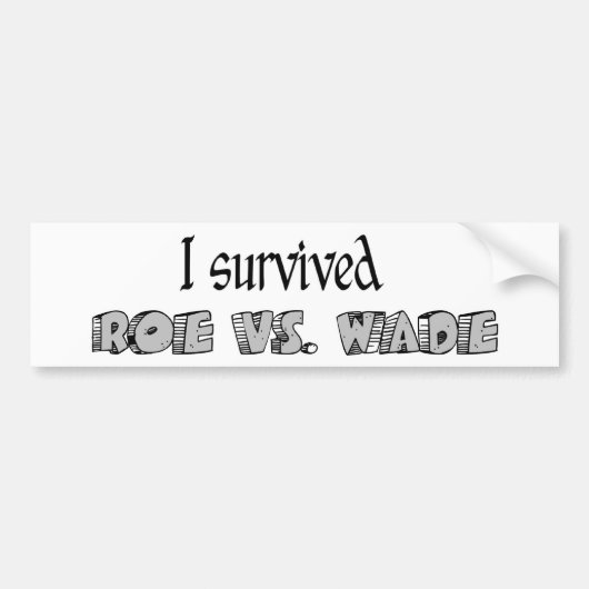 Roe vs Wade Sticker (Voorkant)