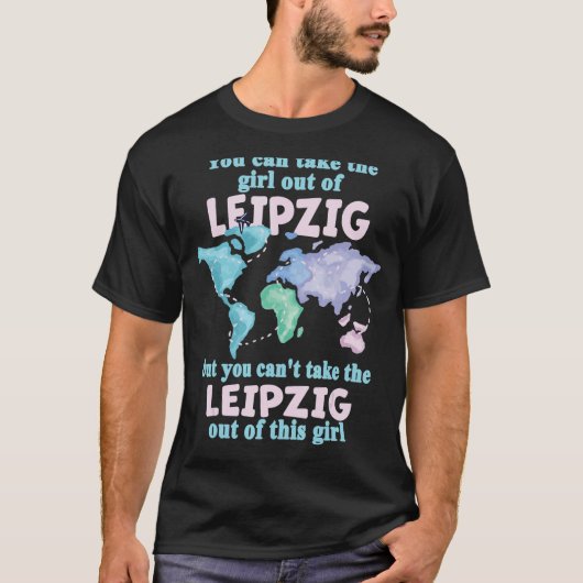 Roedel meisje uit Leipzig dat uit Leipzig wordt ve T-shirt (Voorkant)