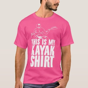 Roegeerkanoelroerder van kayakakkerbouwer t-shirt