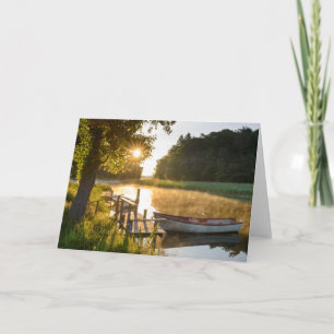 Roeiboot bij Meer wordt vastgelegd dat Kaart