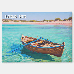 Roeiboot Elafonisi Elafonissi Kreta Griekenland Re Magneet