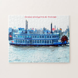 Roeiboot Mississippi. Legpuzzel