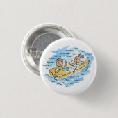 roeiboot ronde button 3,2 cm (Voorkant /achterkant)