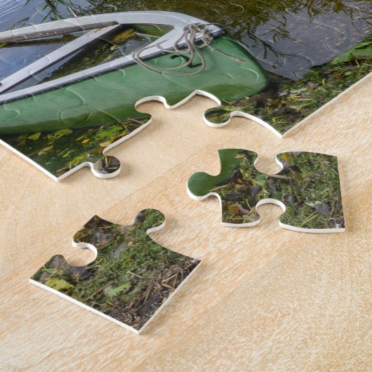 Roeiboten aan het meer - Allgäu Legpuzzel (Zijkant)