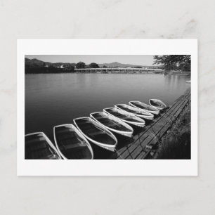 Roeiboten bij Arashiyama in Kyoto ansichtkaart Briefkaart