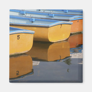 Roeiboten in Henley-on-Thames op de rivier de Thee Magneet