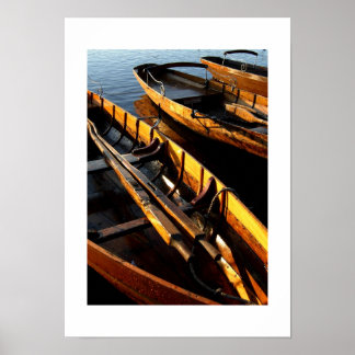 Roeiboten op Derwentwater: het Lake District Poster
