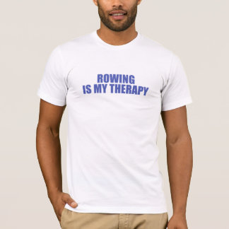 Roeien is mijn therapie t-shirt