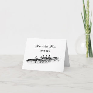 Roeien Roeiers Ploeg Team Watersport Bedankkaart
