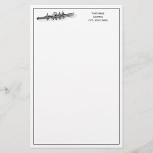 Roeien Roeiers Ploeg Team Watersport Briefpapier