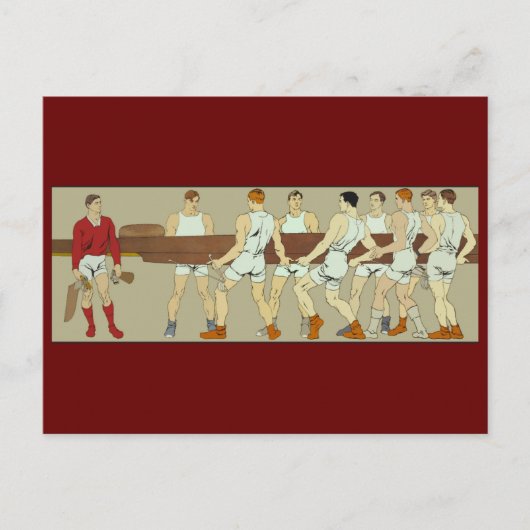 Roeiend personeel per Penfield Briefkaart (Voorkant)