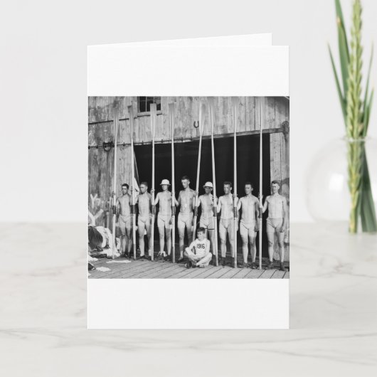 Roeiende Bemanning, 1916 Kaart (Voorkant)