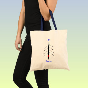 Roeiende koeien gehoorzamen me slogan tote bag