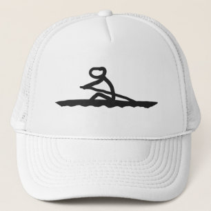Roeiende Stickman Trucker Pet