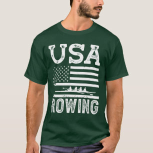Roeier usa roeien sporten kayak kano watersporten  t-shirt