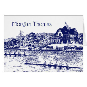 Roeiers Crew racen met Blauw Boathouse