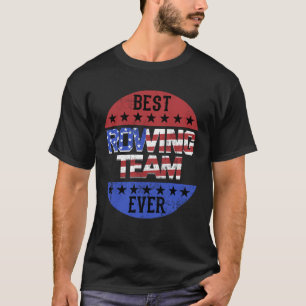 Roeiteam Onafhankelijkheidsdag Patriottische Atlee T-shirt
