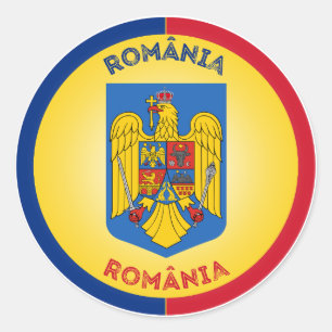 Roemeens Erfgoed Embleem Ronde Sticker
