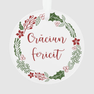 Roemeens kerstfeest, crăciun fericit ornament