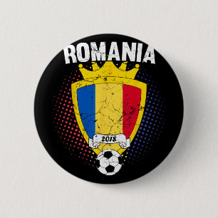 Roemeens voetbal Roemeense vlag nationaal team bek Ronde Button 5,7 Cm
