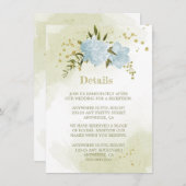 roemeense blauwe bloemen grienerinformatie informatiekaartje (Voorkant / Achterkant)