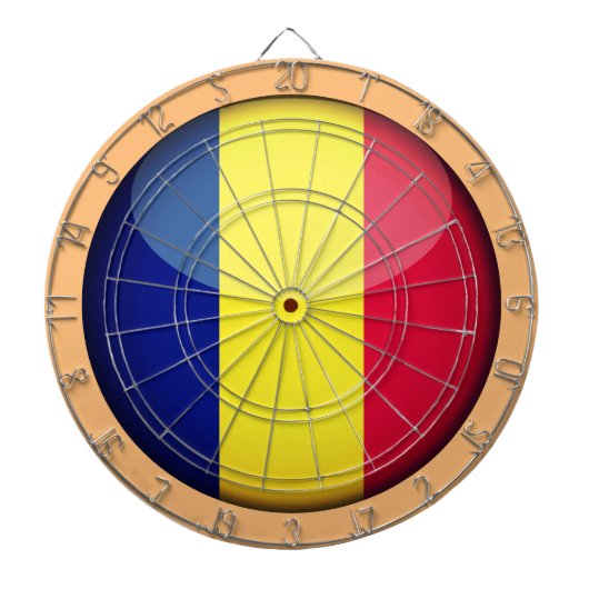Roemeense dartboardspelletjes /Rustisch Dartbord (Voorkant)