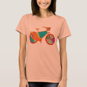 roemeense , kleurrijke , meisjesfiets t-shirt
