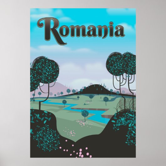 Roemeense landschapsposter poster (Voorkant)