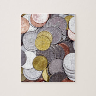Roemeense muntstukken legpuzzel
