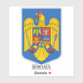Roemeense nationale wapenschild patriottisch sticker (Vel)