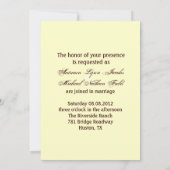 roemeense seizoenshells botanische bruiloft vlinde kaart (Achterkant)