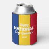 Roemeense staatsvlag blikjeskoeler (Blikje Voorkant)