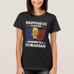 Roemeense trouwstaat Roots getrouwd T-shirt