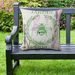 roemeense vintage bijen in frankrijk buitenkussen