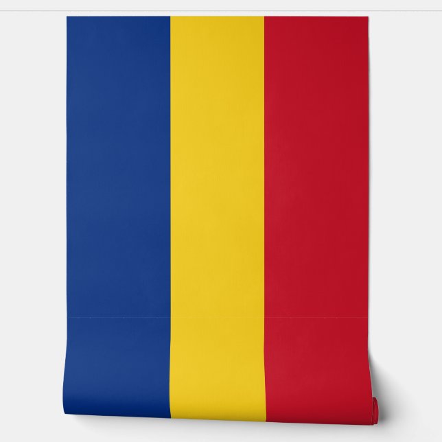 Roemeense vlag behang (Afrollen)
