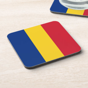 Roemeense vlag bier onderzetter