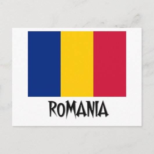 Roemeense vlag briefkaart (Voorkant)