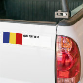 Roemeense vlag bumpersticker (Op Truck)