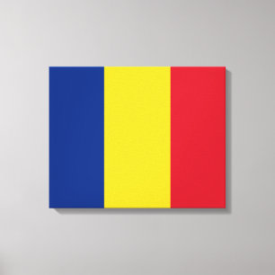 Roemeense vlag canvas afdruk