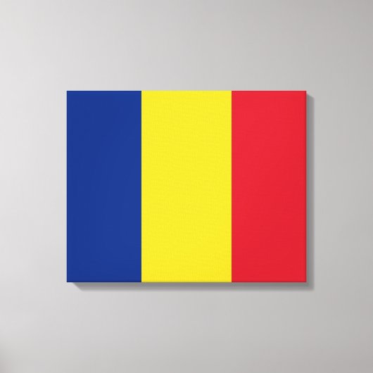 Roemeense vlag canvas afdruk (Voorkant)