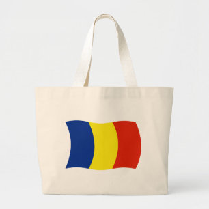 Roemeense vlag Canvas tas