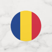 Roemeense vlag confetti (Kleine voorkant)