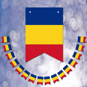 Roemeense vlag en feest Roemeense banieren / Bruil Vlaggetjes