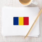 Roemeense vlag etiket (Insitu)