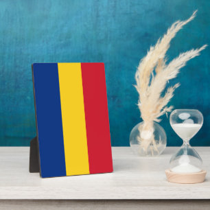 Roemeense vlag fotoplaat