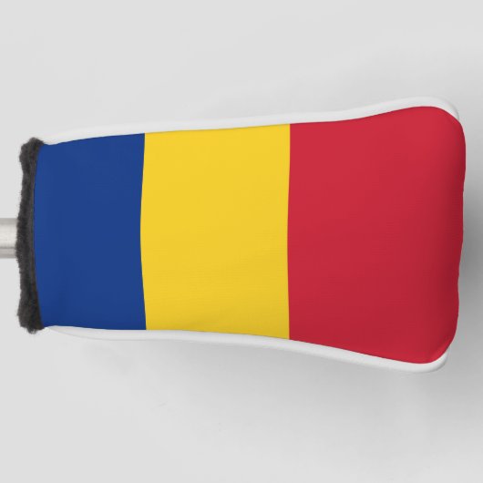 Roemeense vlag golfheadcover (Voorkant)