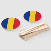 Roemeense vlag handwaaier (Niet-gemonteerd)