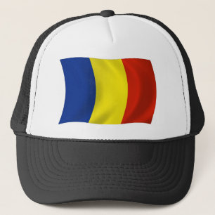 Roemeense Vlag Hoed Trucker Pet