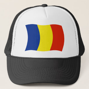 Roemeense Vlag Hoed Trucker Pet